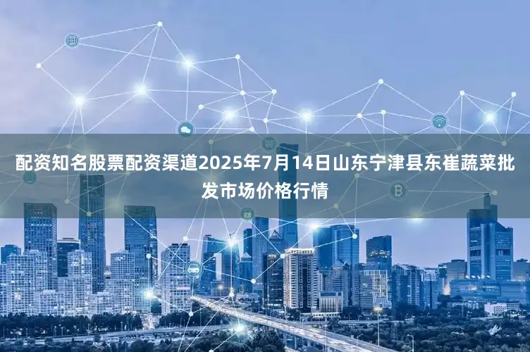 配资知名股票配资渠道2025年7月14日山东宁津县东崔蔬菜批发市场价格行情